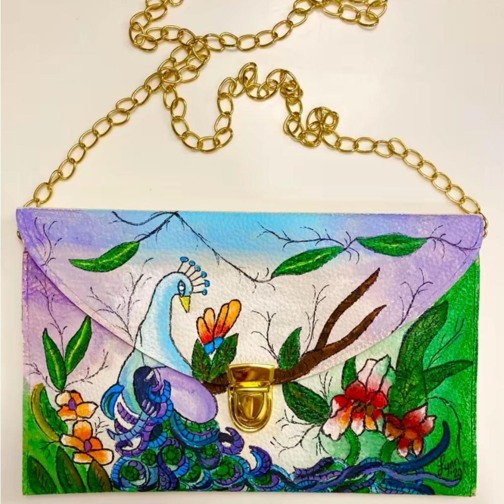 Hand painted purse